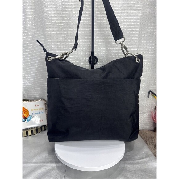 (E4) Baggallini Durable Sydney Black Cross Body Bag Purse Travel Pockets - Picture 7 of 13